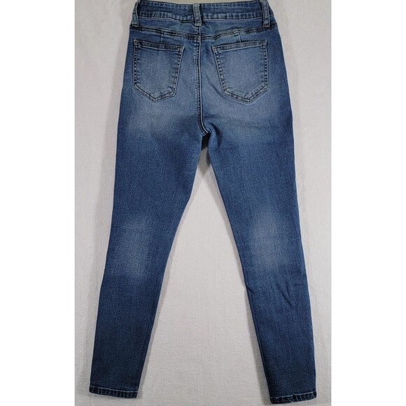 ASHLEY MASON Blue Skinny Girl's Junior Jeans Size 3 Dark Wash Stretch Denim - Picture 5 of 9